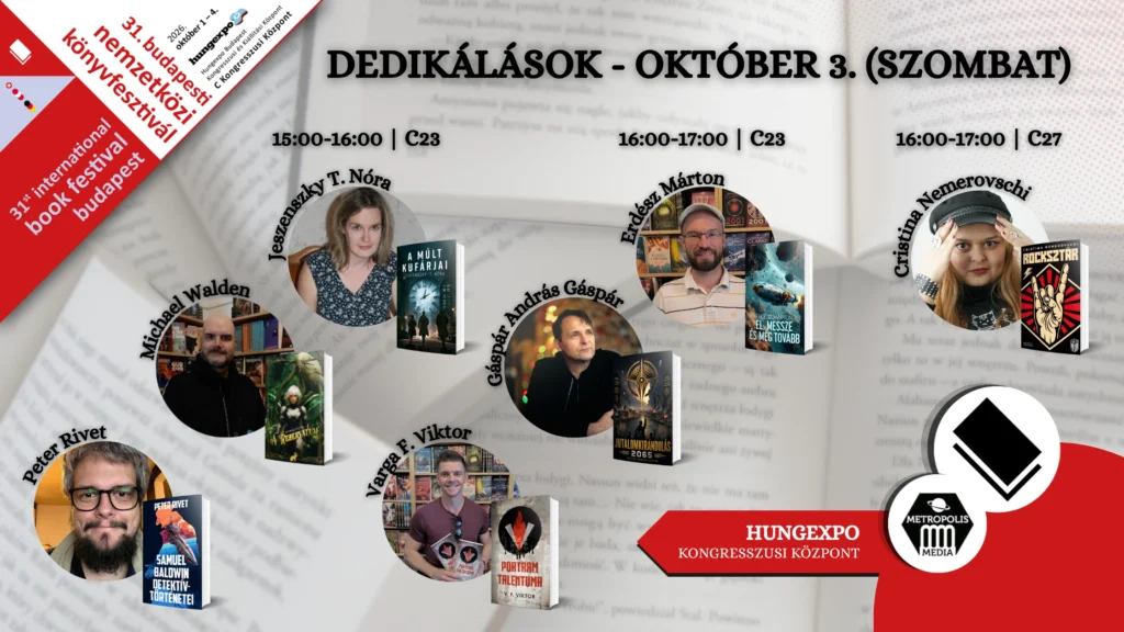 Várunk a 31. Budapesti Nemzetközi Könyvfesztiválon! 1 Dedikalasok FB